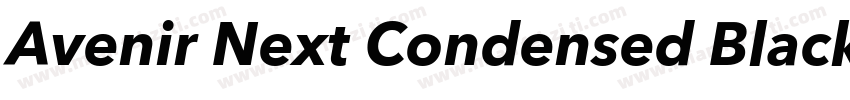 Avenir Next Condensed BlackItalic字体转换